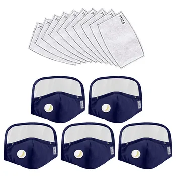 Detachable Face-mask Breathing Valves With Eyes Shield 5 Face-mask+10 Filters Fashion Hot Product Protect-face-mask In Stock
Detachable Face-mask Breathing Valves With Eyes Shield 5 Face-mask+10 Filters Fashion Hot Product Protect-face-mask In Stock