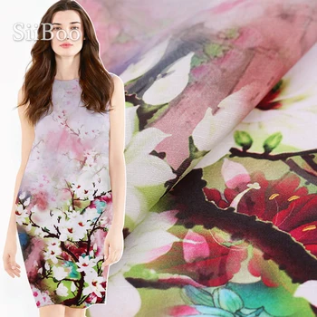 French peach blossom digital positional printed 140*118cm linen silk fabric apparel for spring dress skirt tela de seda SP5948
French peach blossom digital positional printed 140*118cm linen silk fabric apparel for spring dress skirt tela de seda SP5948