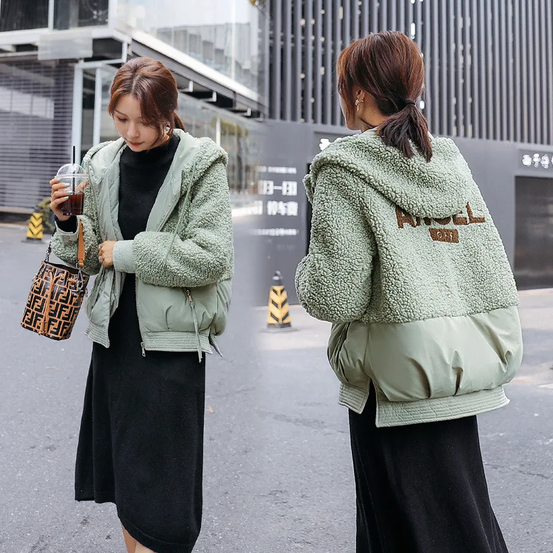 2019 Autumn And Winter New Style Korean-style Versitile Fashion down Jacket Women's Joint Lambs Wool Cotton Coat Korean-style 19
2019 Autumn And Winter New Style Korean-style Versitile Fashion down Jacket Women's Joint Lambs Wool Cotton Coat Korean-style 19