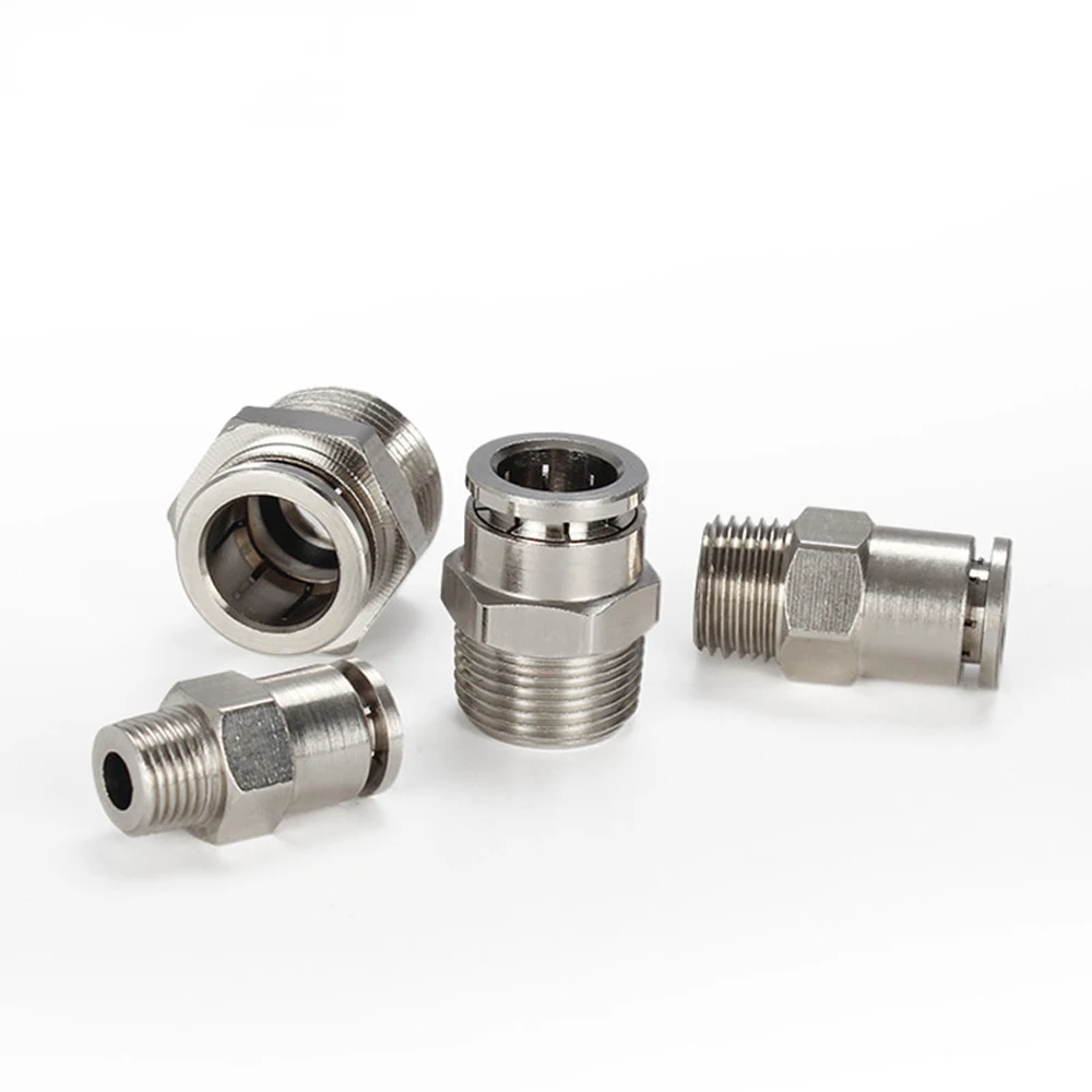 M5 1/8 1/4 3/8" 1/2" BSP Male x 4/6/8/10/12mm OD Hose Pneumatic Nickel Plated Brass Push In Quick Connector Release Air Fitting
M5 1/8 1/4 3/8" 1/2" BSP Male x 4/6/8/10/12mm OD Hose Pneumatic Nickel Plated Brass Push In Quick Connector Release Air Fitting