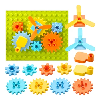 3WBOX Rotating Gear System Propeller Large Building Blocks Parts Compatible Complement Bricks early education Toys
3WBOX Rotating Gear System Propeller Large Building Blocks Parts Compatible Complement Bricks early education Toys