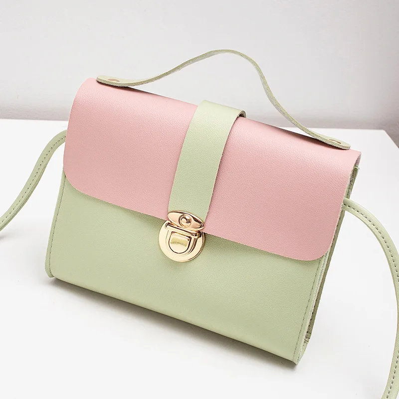 2019 autumn on the new contrasting color Square sling bag soft leather Korean-style student mobile phone purse key spell Duoduo
2019 autumn on the new contrasting color Square sling bag soft leather Korean-style student mobile phone purse key spell Duoduo
