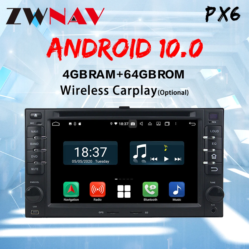 2 din PX6 IPS touch screen Android 10.0 Car Multimedia player For KIA Cerato BT video audio radio stereo WiFi GPS navi head unit
2 din PX6 IPS touch screen Android 10.0 Car Multimedia player For KIA Cerato BT video audio radio stereo WiFi GPS navi head unit