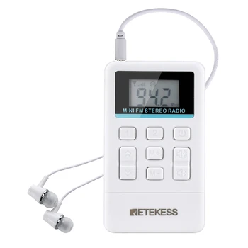 Retekess TR612 Portable FM Radio 3.5mm Earphone Receiver 50-108Mhz Automatic Search Stereo Station Storage Quick Play
Retekess TR612 Portable FM Radio 3.5mm Earphone Receiver 50-108Mhz Automatic Search Stereo Station Storage Quick Play