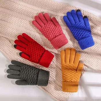 Fashion Winter Touch Screen Gloves Women Men Warm Stretch Knit Mittens Imitation Wool Full Finger Guantes Female
Fashion Winter Touch Screen Gloves Women Men Warm Stretch Knit Mittens Imitation Wool Full Finger Guantes Female