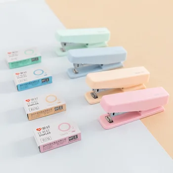 4 Set/Lot Macaron body Mini Stapler Set with 1000pcs Staples 10# Staplers Stationery Office Binding School Binder Teacher F6146
4 Set/Lot Macaron body Mini Stapler Set with 1000pcs Staples 10# Staplers Stationery Office Binding School Binder Teacher F6146