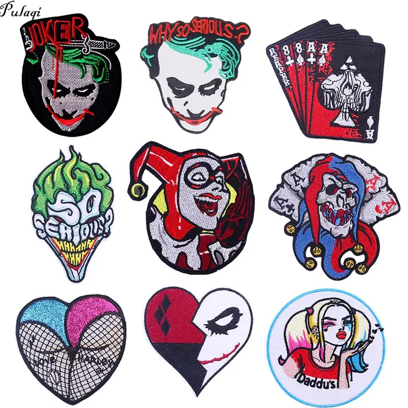 Heath Ledger Joker Patches On Clothing Punk Embroidered Joker Patch Iron On Patches For Clothing Poker Badge Stripe On Clothes
Heath Ledger Joker Patches On Clothing Punk Embroidered Joker Patch Iron On Patches For Clothing Poker Badge Stripe On Clothes