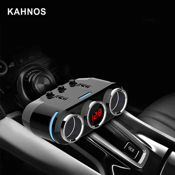 12V Car Cigarette Lighter Socket Splitter Plug USB Charger Voltage Display Adapter 100W on Auto Cigarette Lighter Accessories 
12V Car Cigarette Lighter Socket Splitter Plug USB Charger Voltage Display Adapter 100W on Auto Cigarette Lighter Accessories