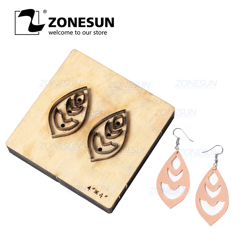 ZONESUN H9 DIY Custom Cutter Leather Earring Cutting Die Leather Cut Out Earring For Steel Rule Die Cutting Machine Press Tools
ZONESUN H9 DIY Custom Cutter Leather Earring Cutting Die Leather Cut Out Earring For Steel Rule Die Cutting Machine Press Tools