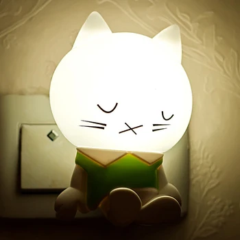 Cartoon Animal Cat Night Light Baby Child Nursery Smart Bedroom Bedside Lamp Plug-in LED Light Children Girl Gift
Cartoon Animal Cat Night Light Baby Child Nursery Smart Bedroom Bedside Lamp Plug-in LED Light Children Girl Gift