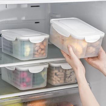 Kitchen Plastic Storage Box Fresh-Keeping Box Refrigerator Fruit Vegetable Divided Crisper Kitchen Storage Containers With Lid
Kitchen Plastic Storage Box Fresh-Keeping Box Refrigerator Fruit Vegetable Divided Crisper Kitchen Storage Containers With Lid