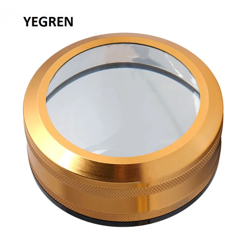 Diameter 100 mm Desktop Magnifier Dome Paperweight Magnifying Glass Double Layer Lens Reading Magnifier with Metal Frame
Diameter 100 mm Desktop Magnifier Dome Paperweight Magnifying Glass Double Layer Lens Reading Magnifier with Metal Frame