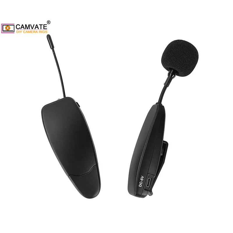 Generic CAMVATE UHF Wireless Microphone Headset Lapel Lavalier Mic