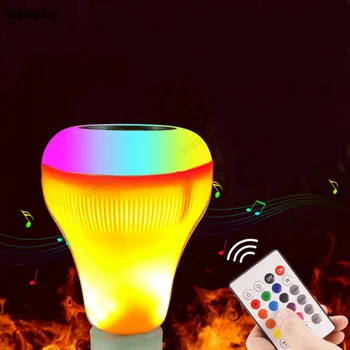 RGB LED E27 85-265V Wireless Bluetooth Smart Bulb Audio Speaker Music Playing Dimmable Lamp with 24 Key Remote Control CD50 W05
RGB LED E27 85-265V Wireless Bluetooth Smart Bulb Audio Speaker Music Playing Dimmable Lamp with 24 Key Remote Control CD50 W05