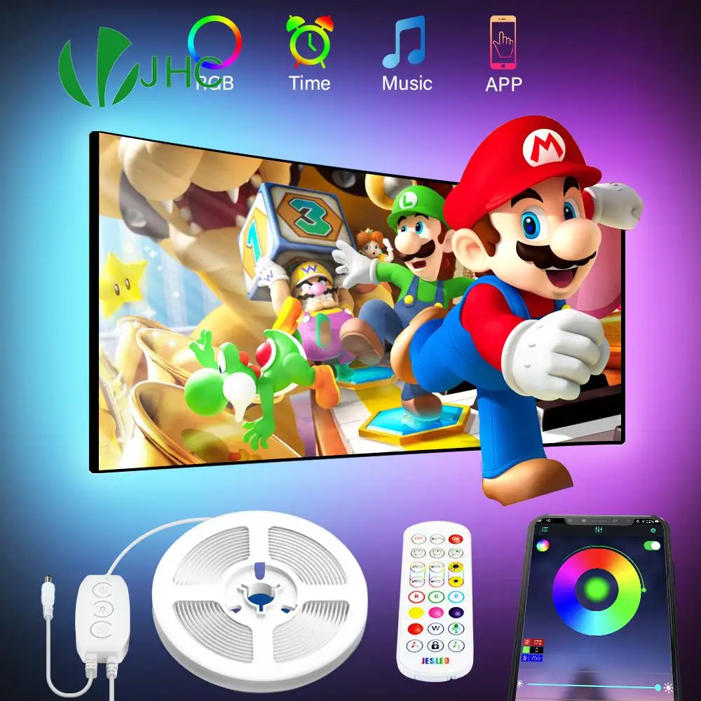 USB Led Strip Bluetooth TV Backlight RGB Led Light Strip 5050SMD 3M Tape DC5V Flexible LED Lamp Christmas Decorative Night Light
USB Led Strip Bluetooth TV Backlight RGB Led Light Strip 5050SMD 3M Tape DC5V Flexible LED Lamp Christmas Decorative Night Light