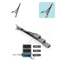 USB-C Splitter Useful Efficient Practical Type-C to USB 2.0/3.0 USB-C Splitter for Computer Type-C Hub Adapter USB-C Hub
USB-C Splitter Useful Efficient Practical Type-C to USB 2.0/3.0 USB-C Splitter for Computer Type-C Hub Adapter USB-C Hub