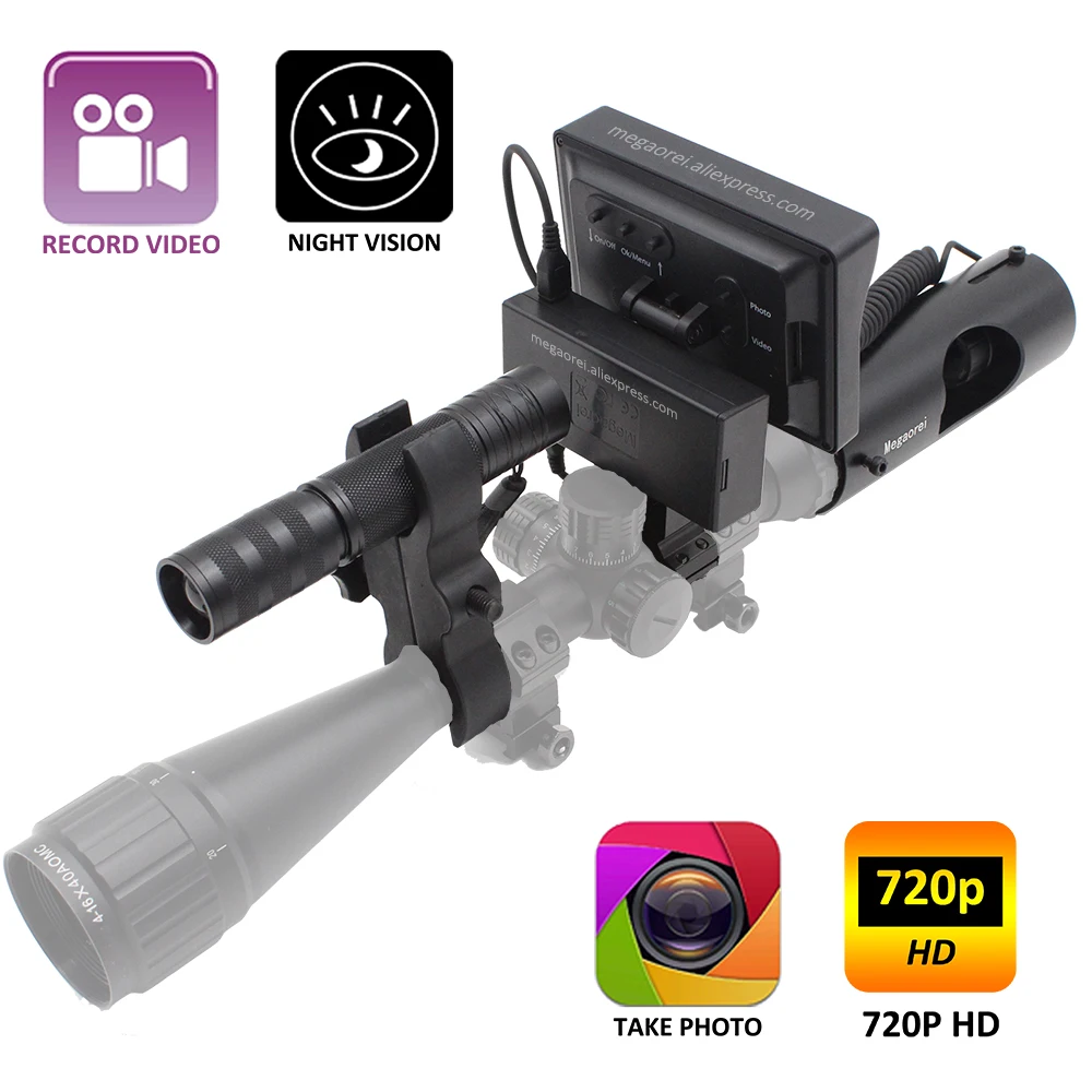 Sniper Tactical 720p Night Vision on Attachment Monocular Binoculars Hunting Recorder Night Vision Riflescope Infrared Camera
Sniper Tactical 720p Night Vision on Attachment Monocular Binoculars Hunting Recorder Night Vision Riflescope Infrared Camera