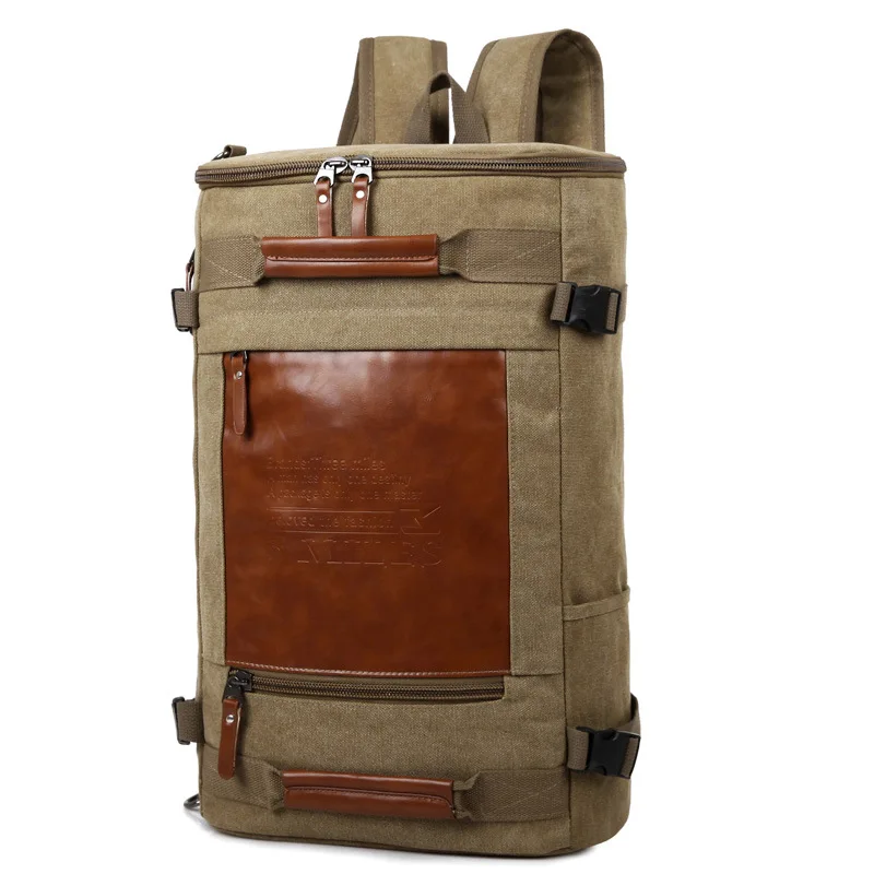 Large Capacity Canvas Casual Backpack Men's Multi-functional Outdoor Gymnastic Valise Chamber Pot Mountaineering Bag 
Large Capacity Canvas Casual Backpack Men's Multi-functional Outdoor Gymnastic Valise Chamber Pot Mountaineering Bag