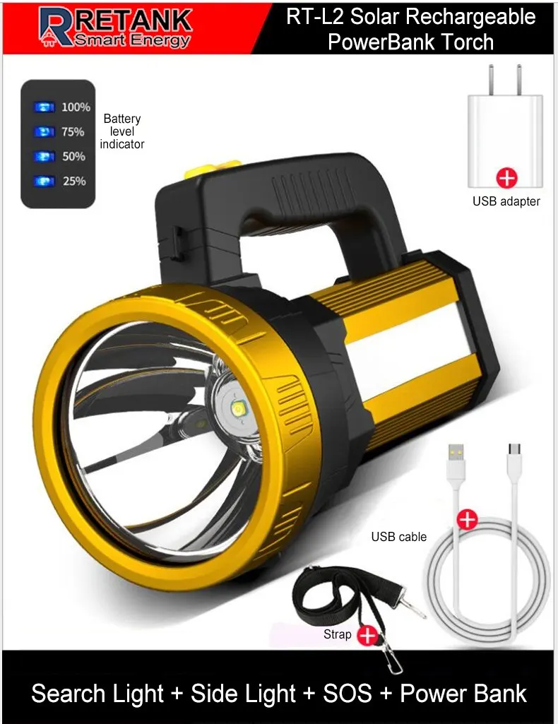 RETANK L2 new version micro usb port hand torch 4 level power indicate sportlight 10w rechargeable search light with sidelight
RETANK L2 new version micro usb port hand torch 4 level power indicate sportlight 10w rechargeable search light with sidelight