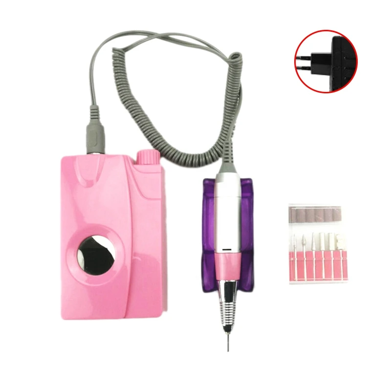 New 30000Rpm Portable Electric Nail Drill Machine Rechargeable Cordless Manicure Pedicure Set For Nail Equipment Eu Plug Pink
New 30000Rpm Portable Electric Nail Drill Machine Rechargeable Cordless Manicure Pedicure Set For Nail Equipment Eu Plug Pink
