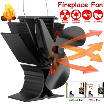 Black Fireplace 4 Blade Heat Powered Stove Fan Log Wood Burner Eco Friendly Quiet Fan Home Efficient Heat Distribution
Black Fireplace 4 Blade Heat Powered Stove Fan Log Wood Burner Eco Friendly Quiet Fan Home Efficient Heat Distribution
