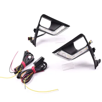 LED Daytime Running Light for Toyota Land Cruiser Prado 2018 Car Accessories Waterproof 12V DRL Fog Lamp Decoration