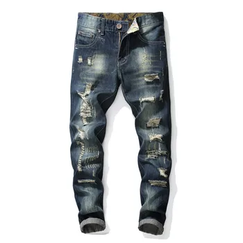 European style men dsq brand jeans pants Men slim jeans zipper straight sexy jeans pants gentleman blue hole jeans for men 793
European style men dsq brand jeans pants Men slim jeans zipper straight sexy jeans pants gentleman blue hole jeans for men 793