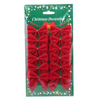 A Set of 12pcs Sweet Velvet Bows Bowknot Christmas Tree Hanging Decorations Xmax Tree Ornaments (Red)
A Set of 12pcs Sweet Velvet Bows Bowknot Christmas Tree Hanging Decorations Xmax Tree Ornaments (Red)