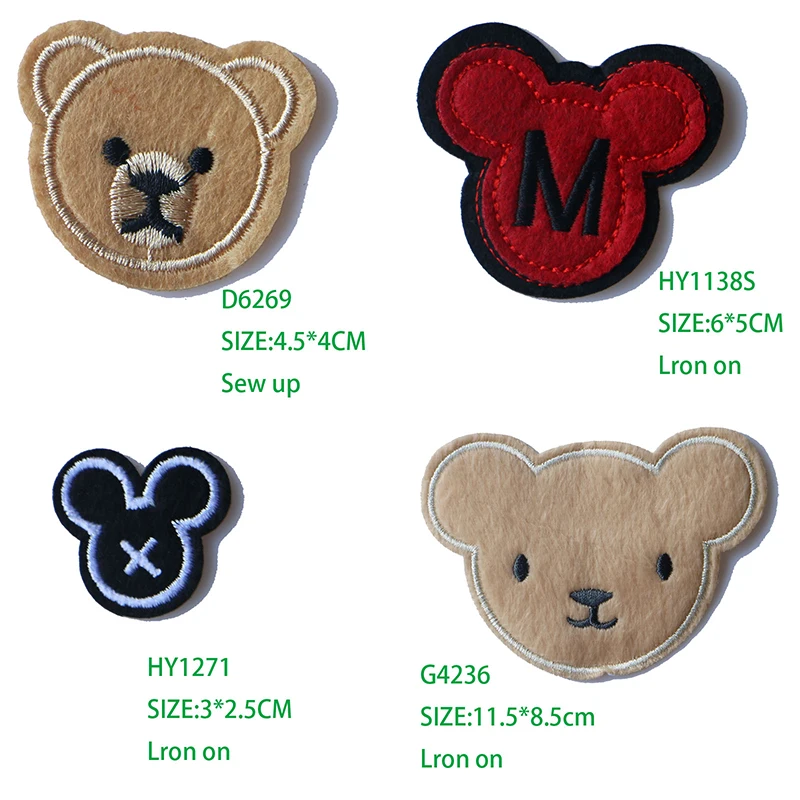 3D Colorful Little brown bear head Patch for Clothing Iron on Embroidered Sewing Applique Cute Sew On Fabric Badge DIY Apparel
3D Colorful Little brown bear head Patch for Clothing Iron on Embroidered Sewing Applique Cute Sew On Fabric Badge DIY Apparel