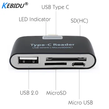 

Kebidu USB 3.1 Type C 3 In1 USB-C Card Reader TF SD OTG Card Reader For Macbook Phone Tablet Memory Card Readers Adapter