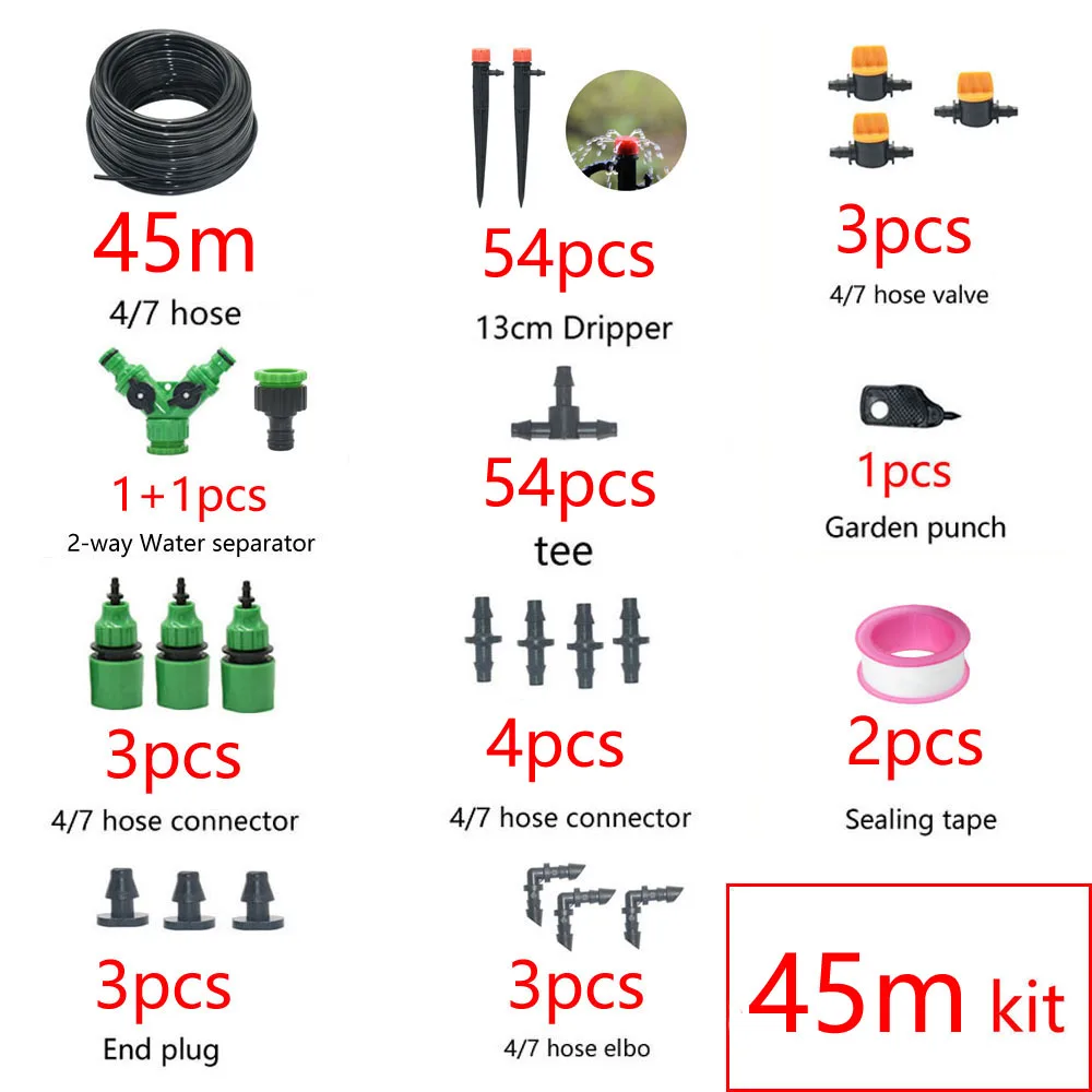 Shop Generic 1/4" Hose DrIrrigation System 360 Degree Adjustable 8 Hole