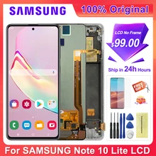 Écran Tactile LCD avec Châssis pour Samsung Galaxy Note 10 Lite N770, Original, 6.7 Pouces=