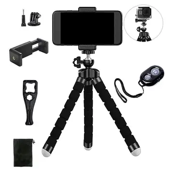 Phone Tripod Stand for GoPro Xiaomi Yi SJCAM Universal Mobile Phone Bluetooth Self-Timer Set Camera Photography Tripod Holder
Phone Tripod Stand for GoPro Xiaomi Yi SJCAM Universal Mobile Phone Bluetooth Self-Timer Set Camera Photography Tripod Holder