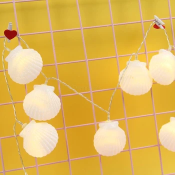 10/20 LEDs Sea Shell String Light Soft Lighting for Home Patio Garden Outdoor
10/20 LEDs Sea Shell String Light Soft Lighting for Home Patio Garden Outdoor