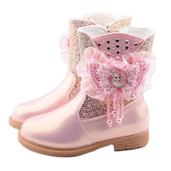 Disney Children's Cartoon Frozen Princess Elsa Crystal Sequins Thicken Warm Casual Shoes Cotton Shoes Short Boots Cotton Boots
Disney Children's Cartoon Frozen Princess Elsa Crystal Sequins Thicken Warm Casual Shoes Cotton Shoes Short Boots Cotton Boots