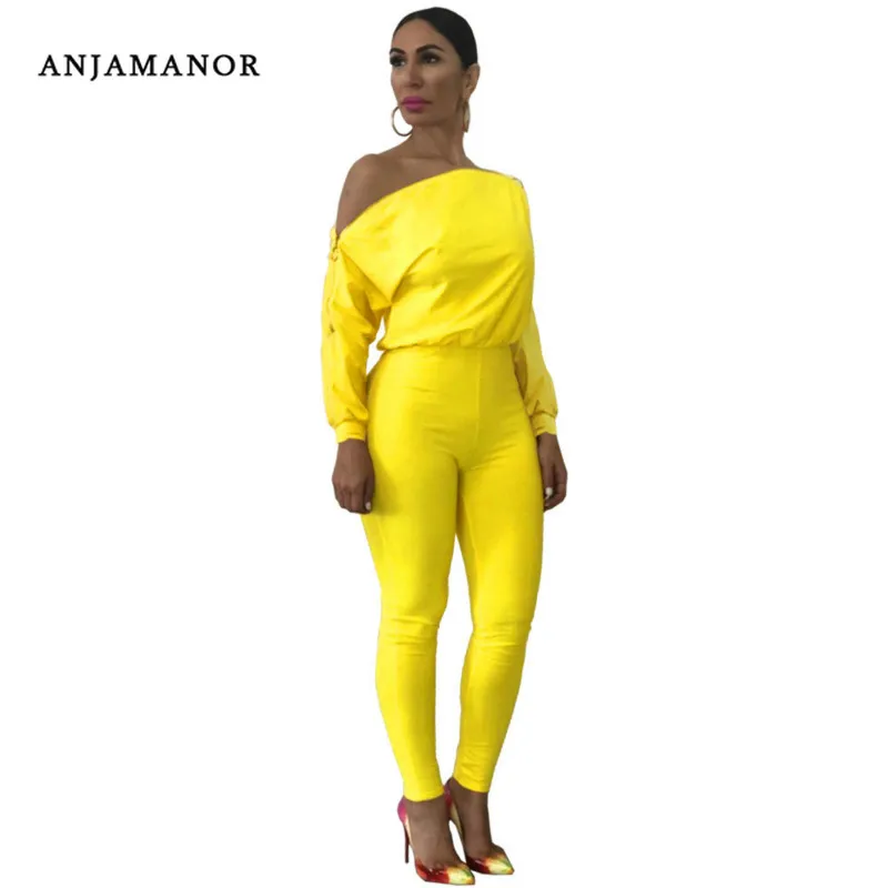 ANJAMANOR Zipper Off Shoulder Long Sleeve Bodycon Jumpsuit Fall 2019 Sexy Club Outfits Casual One Piece Romper D74-AE43
ANJAMANOR Zipper Off Shoulder Long Sleeve Bodycon Jumpsuit Fall 2019 Sexy Club Outfits Casual One Piece Romper D74-AE43