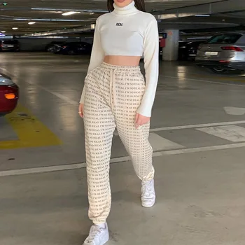The New 2020 Monogrammed, Stylish Street Slacks with Loose-fitting Leggings The Pants Are Printed with Letter Trousers
The New 2020 Monogrammed, Stylish Street Slacks with Loose-fitting Leggings The Pants Are Printed with Letter Trousers