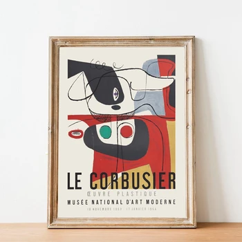 Le Corbusier Exhibition Poster 1954 French Art Museum Print Cubism Style Mid Century Modern Wall Art Canvas Painting Decor
Le Corbusier Exhibition Poster 1954 French Art Museum Print Cubism Style Mid Century Modern Wall Art Canvas Painting Decor