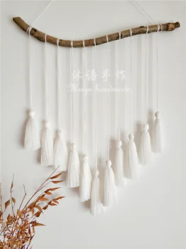 Original Simple Macrame Wall Hanging Nordic Fringed Tapestry Woven Ins Color Wall Decoration Model House Headboard Boho Decor
Original Simple Macrame Wall Hanging Nordic Fringed Tapestry Woven Ins Color Wall Decoration Model House Headboard Boho Decor