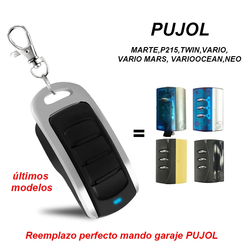 PUJOL Garage Remote Control 433mhz Rolling Code Clone Command Transmitter Gate Opener
PUJOL Garage Remote Control 433mhz Rolling Code Clone Command Transmitter Gate Opener