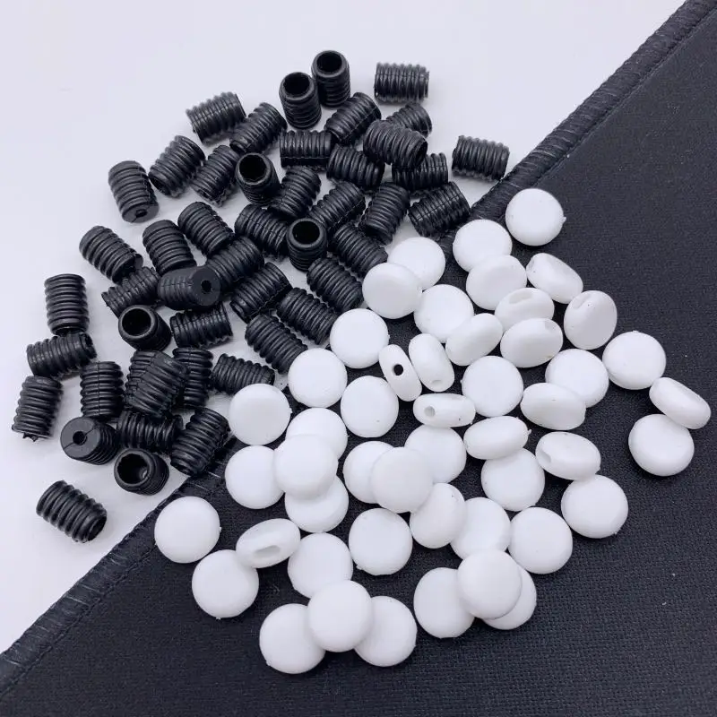 100PCS Cord Lock Silicone Drawstring Toggle Stoppers Elastic Cord Adjuster Non Slip Buckle Beads
100PCS Cord Lock Silicone Drawstring Toggle Stoppers Elastic Cord Adjuster Non Slip Buckle Beads