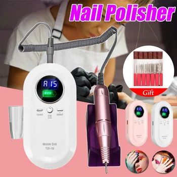 Portable Rechargeable Nail Drill Machine 30000RPM Manicure Machine Electric Nail File Nail Art Tools Set for Nail Drill bits
Portable Rechargeable Nail Drill Machine 30000RPM Manicure Machine Electric Nail File Nail Art Tools Set for Nail Drill bits