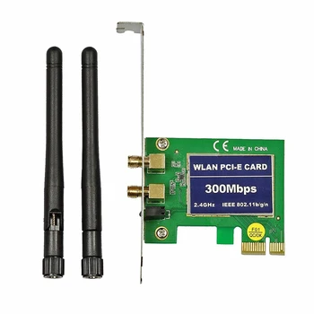 300Mbps Portable Convenient Accessories Fast Notebook Wlan PCI-e Wifi Wireless Card High Compatibility Computer With Antennas
300Mbps Portable Convenient Accessories Fast Notebook Wlan PCI-e Wifi Wireless Card High Compatibility Computer With Antennas