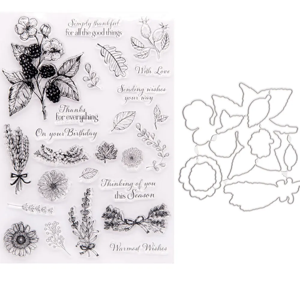 2121 New Flower Leaves Stamp and Dies Transparent Clear Silicone Stamp Cutting Die Set for DIY Scrapbooking Photo Decorative
2121 New Flower Leaves Stamp and Dies Transparent Clear Silicone Stamp Cutting Die Set for DIY Scrapbooking Photo Decorative