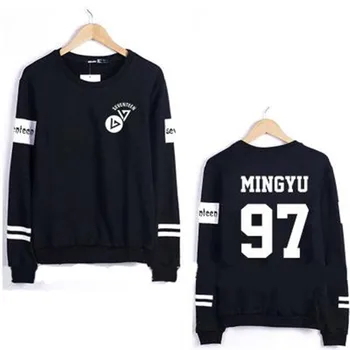Kpop Seventeen Cui Shengzhe Jin Jinkui Pullover Round Neck Couple Parallel Bars Men and Women 
Kpop Seventeen Cui Shengzhe Jin Jinkui Pullover Round Neck Couple Parallel Bars Men and Women