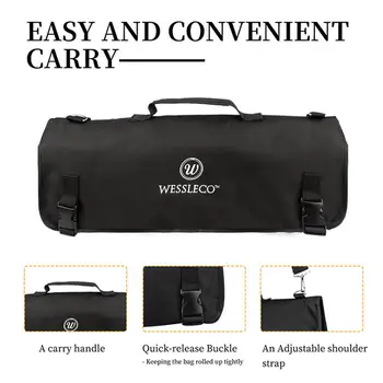 Multifunctional Oxford Cloth Portable Chef Cutter Bag Roll (8 Slots) With Handle Carry Case Kitchen Storage Bags Cutters Storage
Multifunctional Oxford Cloth Portable Chef Cutter Bag Roll (8 Slots) With Handle Carry Case Kitchen Storage Bags Cutters Storage