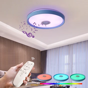 FKL New RGB LED Music Ceiling Lights With Reomte Control Led Lamps For Party Living Room Bedroom Indoor Light Fixtures 110V 220V
FKL New RGB LED Music Ceiling Lights With Reomte Control Led Lamps For Party Living Room Bedroom Indoor Light Fixtures 110V 220V