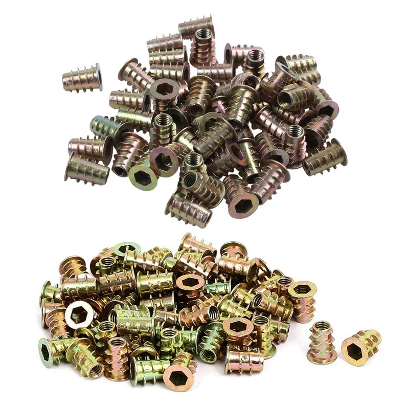 60 Pcs M4X10Mm Thread Interface Screw Insert Nuts for Wooden Furniture with 50 Pcs M6X15Mm Screw To Interface Nuts Insert Thread
60 Pcs M4X10Mm Thread Interface Screw Insert Nuts for Wooden Furniture with 50 Pcs M6X15Mm Screw To Interface Nuts Insert Thread
