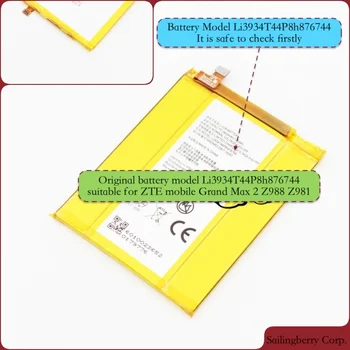 Battery suitable for ZTE-mobile Grand Max 2 Z988 Z981 with Battery Model Li3934T44P8h876744(Please check this model firstly) 
Battery suitable for ZTE-mobile Grand Max 2 Z988 Z981 with Battery Model Li3934T44P8h876744(Please check this model firstly)