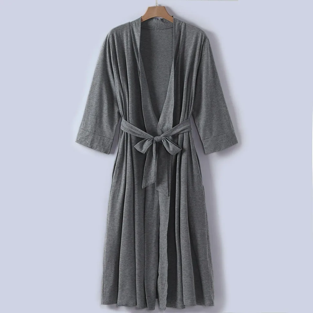 Women Satin Robe Ladies Dressing Gowns Women Polyester Sleeve V-neck Lightweight With Belt Long Bathrobe Sleepwear Sexy #YJ
Women Satin Robe Ladies Dressing Gowns Women Polyester Sleeve V-neck Lightweight With Belt Long Bathrobe Sleepwear Sexy #YJ